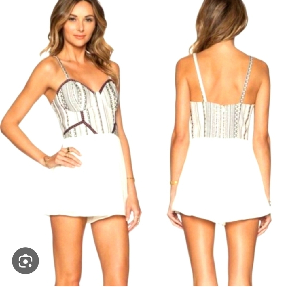 Tularosa Monochrome Patterned Romper - Picture 1 of 9